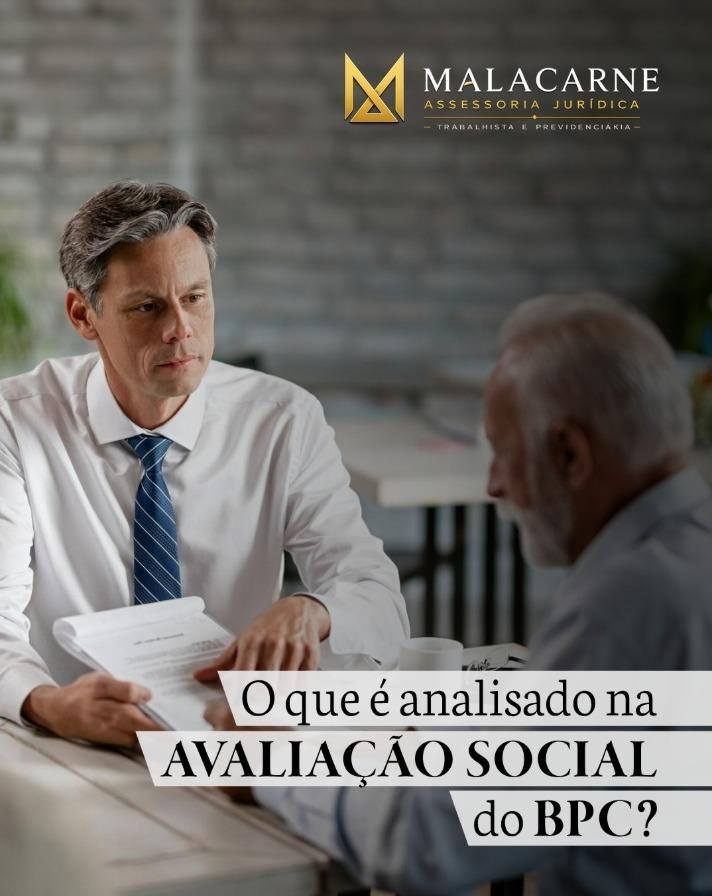 O que é analisado na avaliação social do BPC?