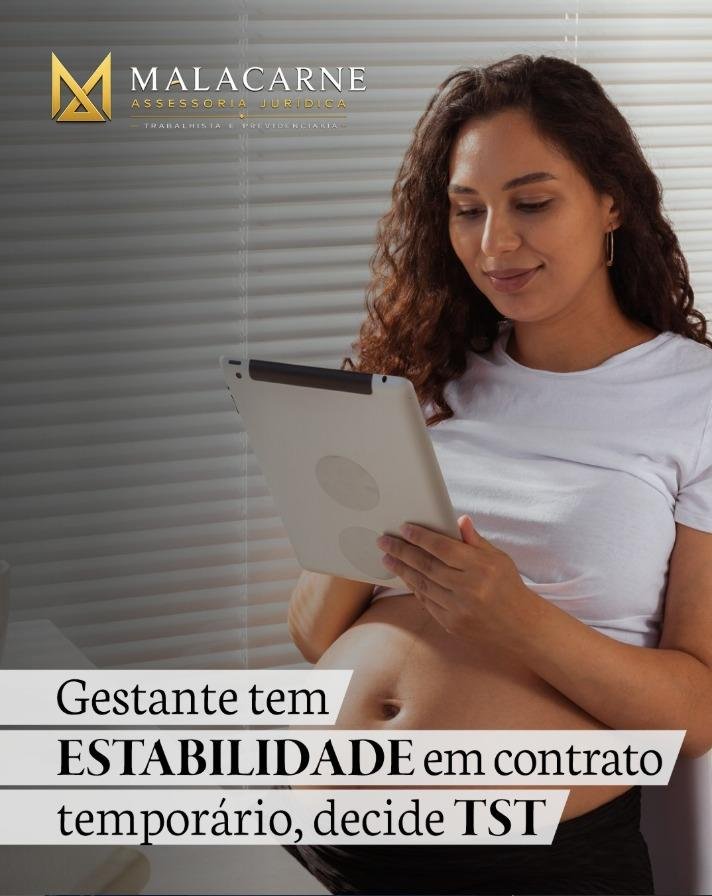 Gestante tem estabilidade em contrato temporário, decide TST.